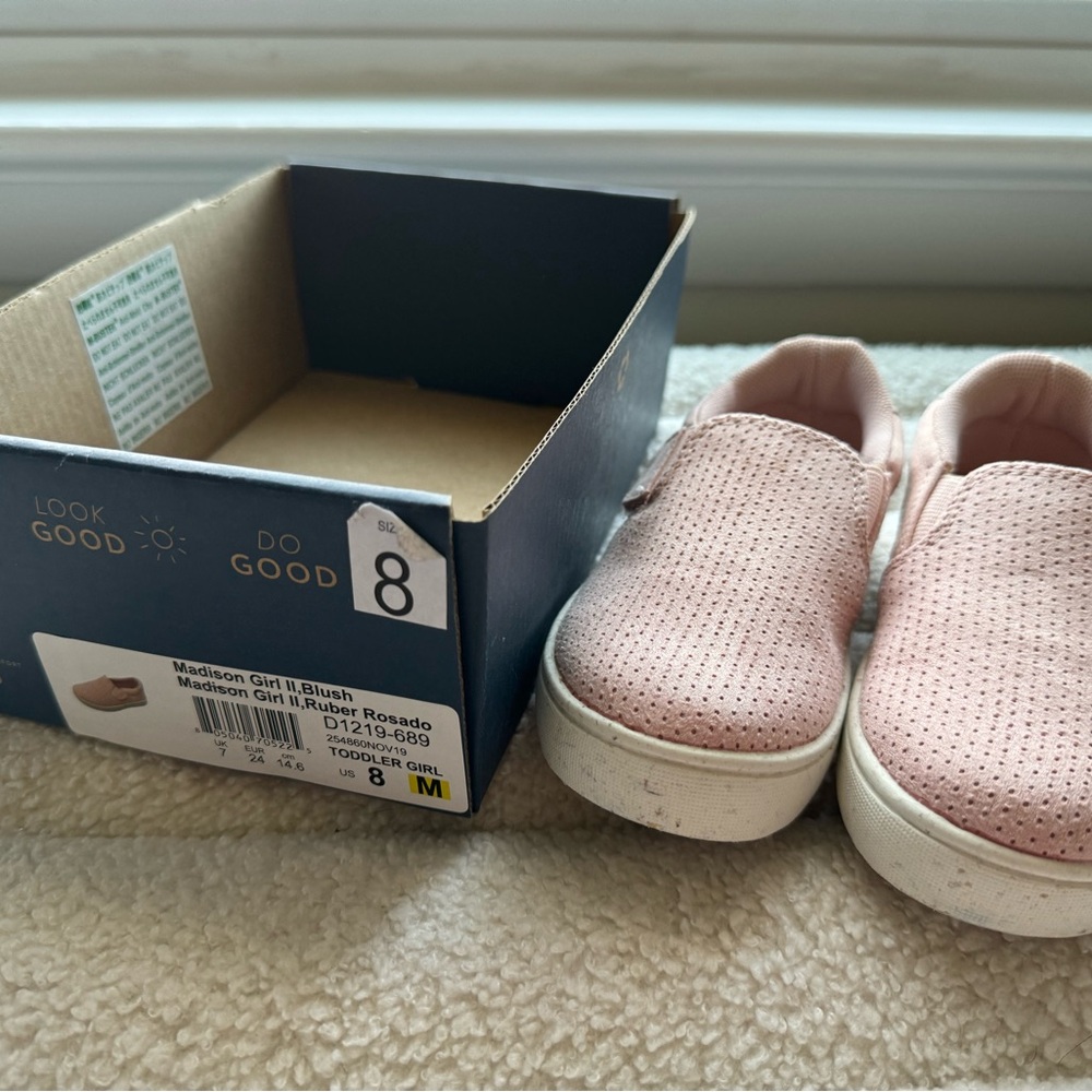 Brand NEW Dr. Scholls girls Madison Girl Blush Pink Toddler Shoes Size 8